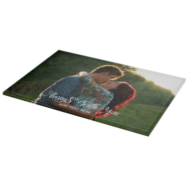 Always with You Personalised Cutting Board (Corner)