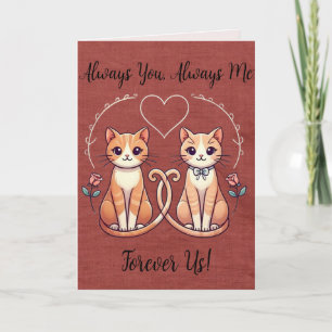 Always You Always Me Forever Us Holiday Card