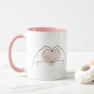 Always You Minimalist Line Art Valentine Mug