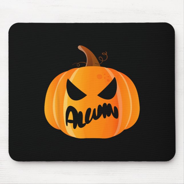 Alwin Name Custom Pumpkin Personalised Halloween  Mouse Pad (Front)