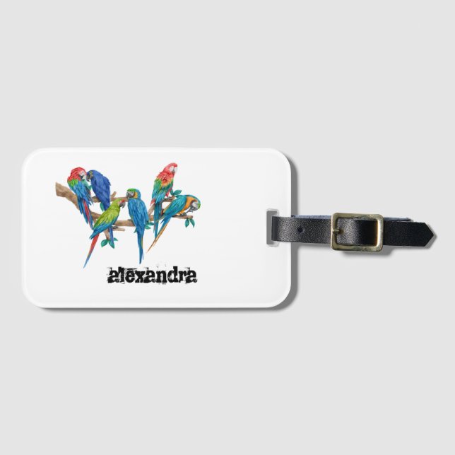 alxandra collection luggage tag (Front Horizontal)