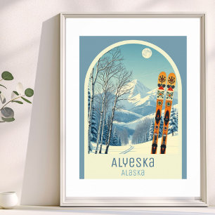 Alyeska Alaska ski resort Poster