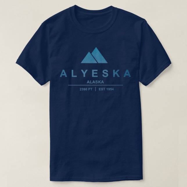 Alyeska Ski Resort Alaska T-Shirt (Design Front)