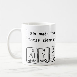 Alys periodic table name mug