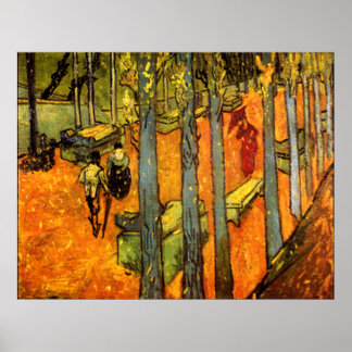 Alyscamps by Vincent Van Gogh Poster