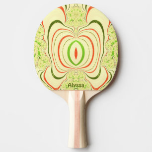 ALYSSA ~ CHRISTMAS  ~ Original Fractal ~   Ping Pong Paddle
