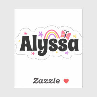 Alyssa name cute design