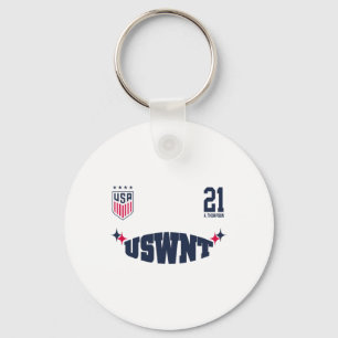 Alyssa Thompson 21 White Uswnt Officially Licensed Key Ring