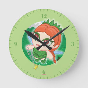 Alyssa's Magical Forest Round Clock