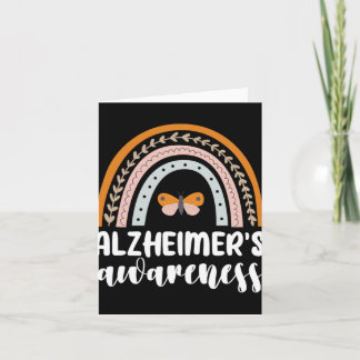 Alzheimer&#39;s Awareness Dementia Rainbow Butterf Card