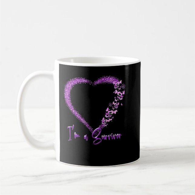 Alzheimer awareness tshirt, Alzheimer heart shirt, Coffee Mug (Left)