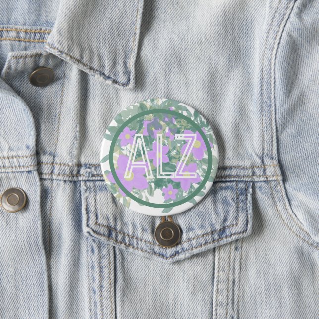Alzheimer’s & Dementia Awareness 7.5 Cm Round Badge (In Situ)