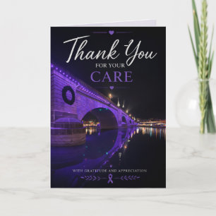Alzheimer’s Dementia Awareness Purple Thank You Card