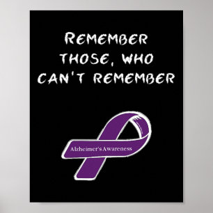 Alzheimerheimer Disease Day Heimer's Awareness Rib Poster