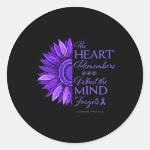 Alzheimerheimers And Raise Awareness Womens  Classic Round Sticker