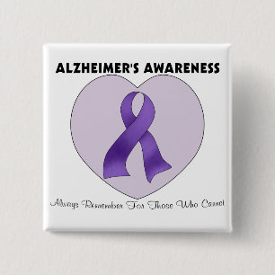 Alzheimer's Awareness 15 Cm Square Badge