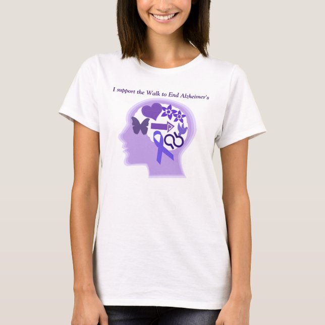 Alzheimer's Awareness A Life Well Lived T-Shirt W (Front)