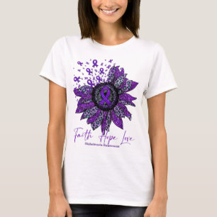 Alzheimer'S Awareness Awareness Sunflower Faith Ho T-Shirt