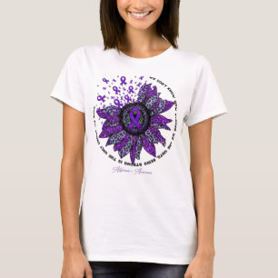 Alzheimer'S Awareness Awareness Sunflower Flower W T-Shirt