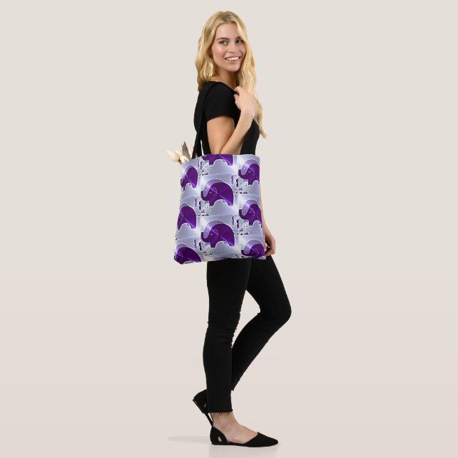 Alzheimer's Awareness Elephants Tote Bag (On Model)