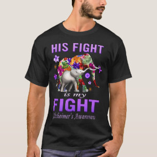 Alzheimers Awareness Fight Is Fight Purple T-Shirt