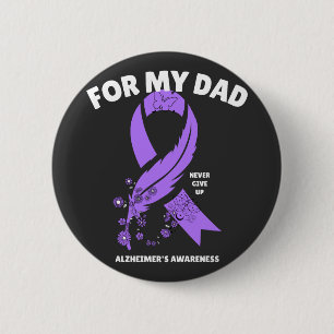 Alzheimer's Awareness - For My Dad 6 Cm Round Badge