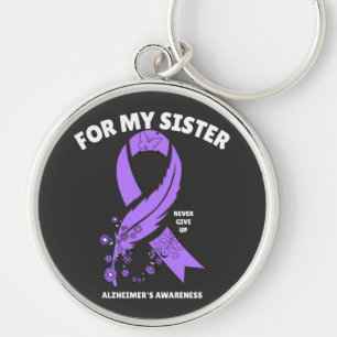 Alzheimer's Awareness - For My Sister Key Ring