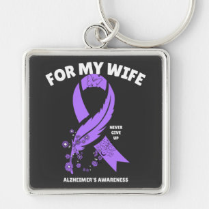Alzheimer's Awareness - For My Wife Key Ring