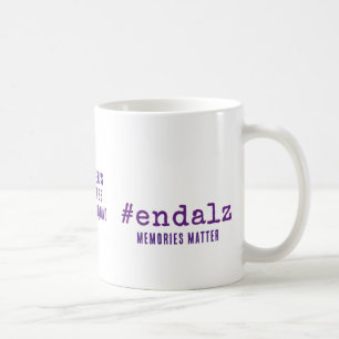 Alzheimers Awareness Hashtag End Alz Coffee Mug