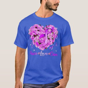 Alzheimers Awareness Peace Love Cure Women T-Shirt