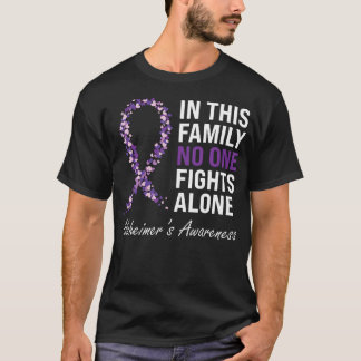 Alzheimer'S Awareness Purple Ribbon Dementia Mum D T-Shirt