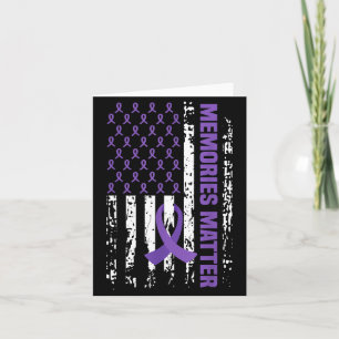 Alzheimers Awareness Shirt Memories Awareness Card