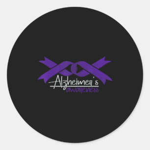 Alzheimer's awareness walk to end alzheimers classic round sticker