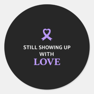 Alzheimer's caregiver dementia caregiver support classic round sticker