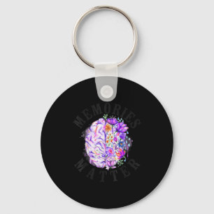 Alzheimer's dementia awareness support vintage key ring