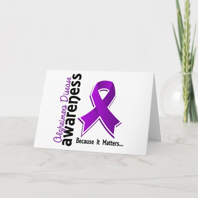 Alzheimer's Disease Awareness 5 Card (Front)