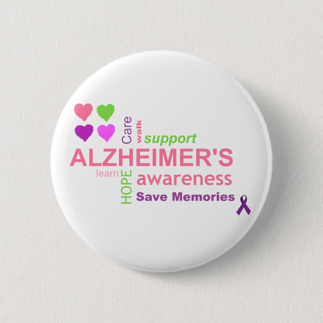 Alzheimer's Disease Awareness Button (Front)