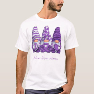 AlzheimerS Disease Awareness Month Purple Ribbon G T-Shirt