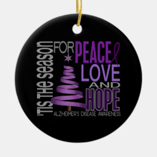 Alzheimers Disease Christmas 1 Ornaments