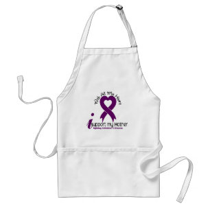 Alzheimers Disease I Support My Mother Standard Apron
