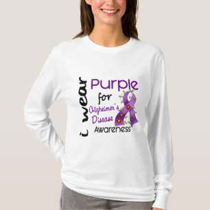 Alzheimers Disease I Wear Purple For Awareness 43 T-Shirt