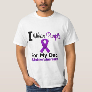 Alzheimer's Disease PURPLE RIBBON FOR MY DAD T-Shirt