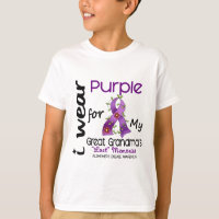 Alzheimers I Wear Purple For My Great Grandma