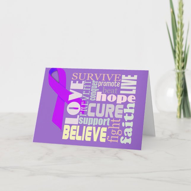 Alzheimer's Inspirational Words Card (Front)