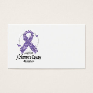 Alzheimers Ribbon of Butterflies