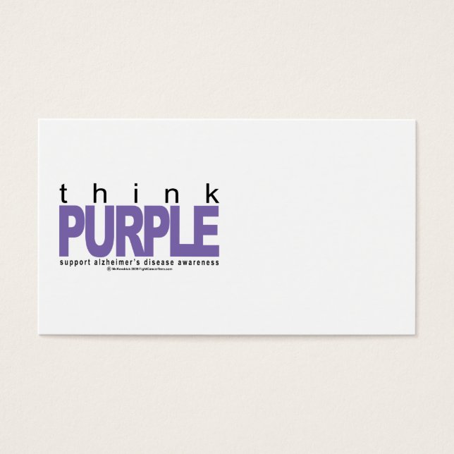 Alzheimers THINK Purple (Front)