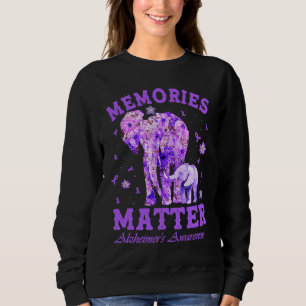 Alzheimeru2019s Awareness Memories Matter Purple E Sweatshirt