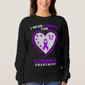 Alzheimeru2019s   I Wear Purple For Alzheimeru2019 Sweatshirt
