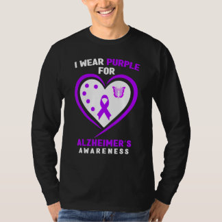 Alzheimeru2019s   I Wear Purple For Alzheimeru2019 T-Shirt