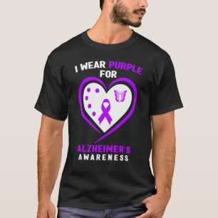 Alzheimeru2019s I Wear Purple For Alzheimeru2019 T-Shirt